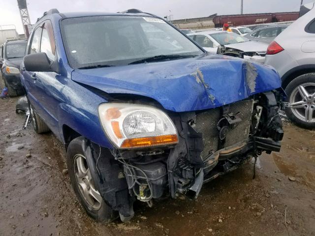 KNDJF724977381196 - 2007 KIA SPORTAGE L BLUE photo 1