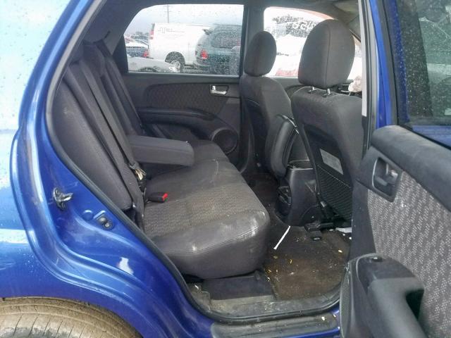 KNDJF724977381196 - 2007 KIA SPORTAGE L BLUE photo 6