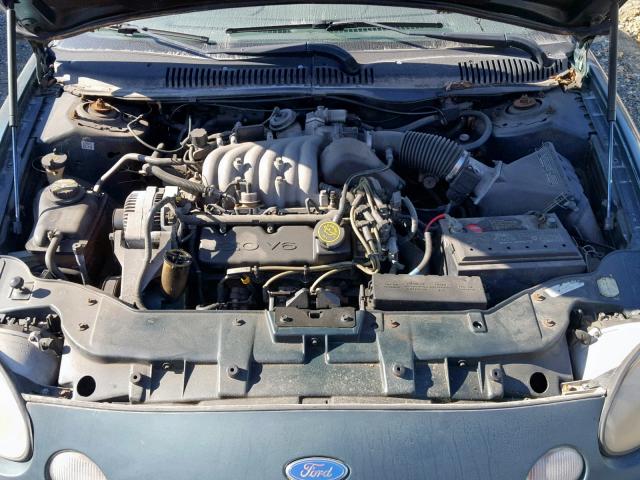 1FALP52UXTA108233 - 1996 FORD TAURUS GL GREEN photo 7