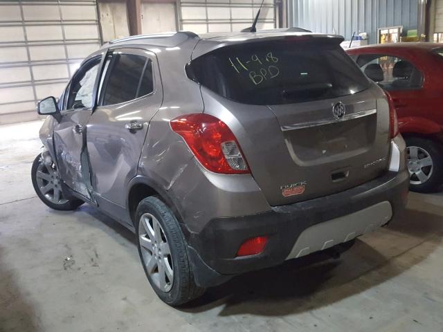 KL4CJBSB1DB088176 - 2013 BUICK ENCORE CON TAN photo 3