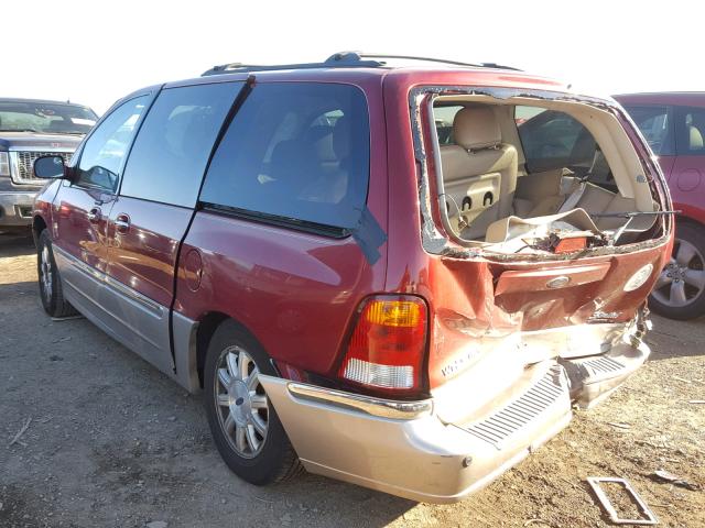 2FMDA58463BB01870 - 2003 FORD WINDSTAR L RED photo 3