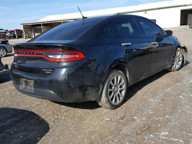 1C3CDFCB3ED671748 - 2014 DODGE DART LIMIT BLACK photo 4