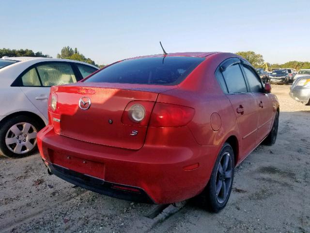 JM1BK12F661479490 - 2006 MAZDA 3 I RED photo 4