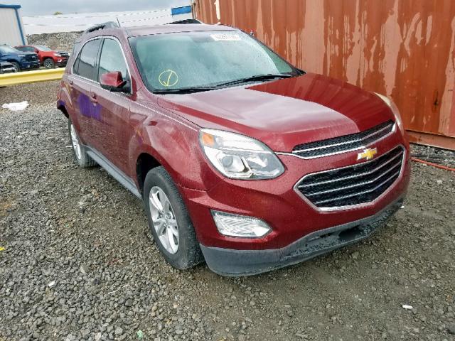 2GNALCEK6G6132762 - 2016 CHEVROLET EQUINOX LT BURGUNDY photo 1