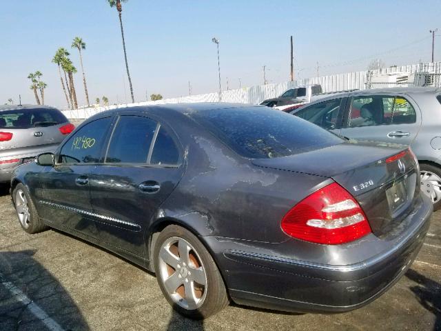 WDBUF65J83A360697 - 2003 MERCEDES-BENZ E 320 CHARCOAL photo 3