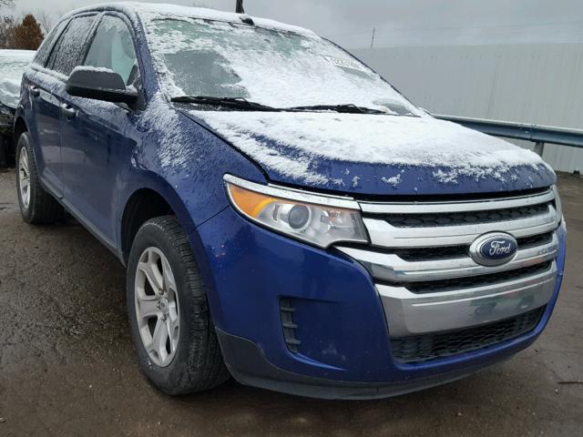 2FMDK4GC7EBB54192 - 2014 FORD EDGE SE BLUE photo 1