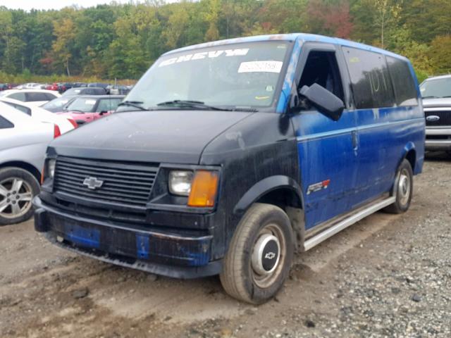 1GNDM19Z7RB168031 - 1994 CHEVROLET ASTRO BLUE photo 2