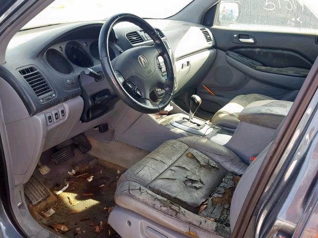 2HNYD18826H540259 - 2006 ACURA MDX TOURIN GRAY photo 9