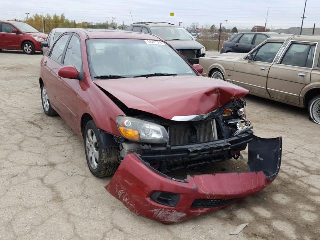 KNAFE221595612589 - 2009 KIA SPECTRA EX RED photo 1