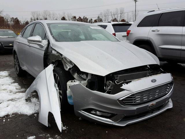 3FA6P0K90HR378760 - 2017 FORD FUSION TIT SILVER photo 1