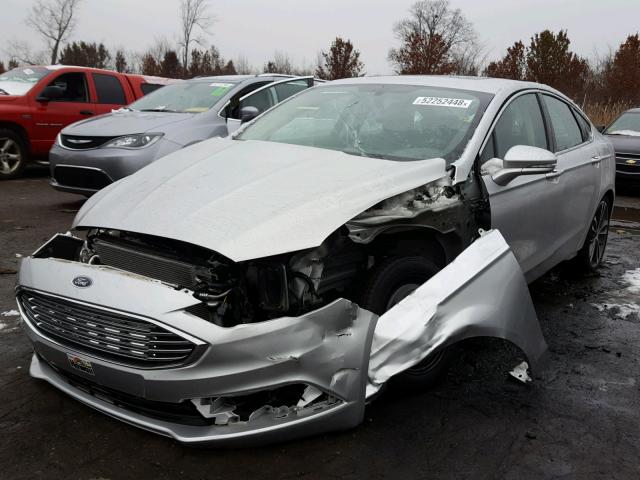 3FA6P0K90HR378760 - 2017 FORD FUSION TIT SILVER photo 2