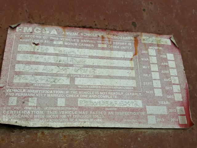 M10018A316R032592 - 1992 DUMP TRAILER RED photo 10