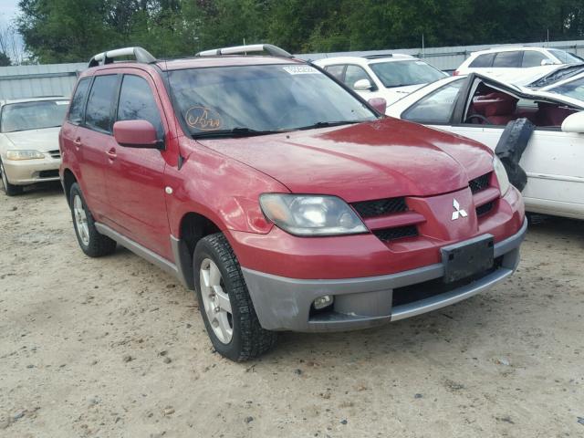 JA4LX41G33U059319 - 2003 MITSUBISHI OUTLANDER RED photo 1