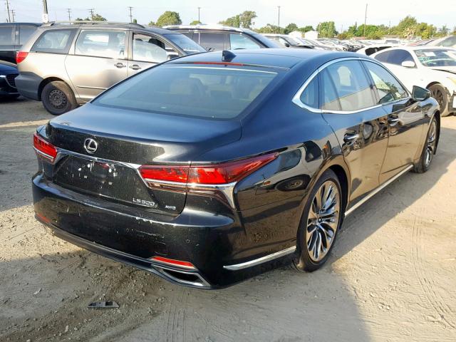 JTHC5LFF3J5003019 - 2018 LEXUS LS 500 BLACK photo 4