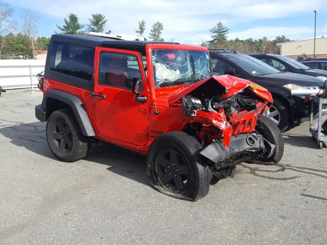 1C4AJWAGXHL509586 - 2017 JEEP WRANGLER S RED photo 1