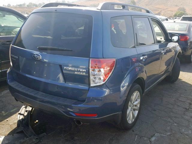 JF2SHAEC5DH418671 - 2013 SUBARU FORESTER L BLUE photo 4