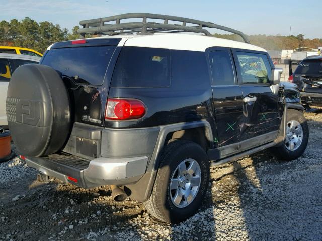 JTEZU11F170001572 - 2007 TOYOTA FJ CRUISER BLACK photo 4