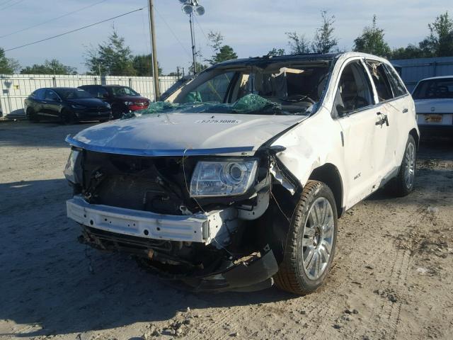 2LMDJ6JC5ABJ21472 - 2010 LINCOLN MKX WHITE photo 2