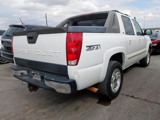 3GNEK12Z26G112425 - 2006 CHEVROLET AVALANCHE WHITE photo 4