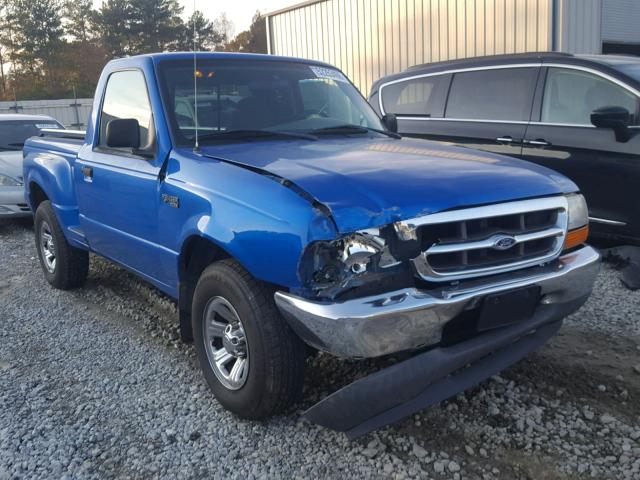 1FTYR10C7YPB77799 - 2000 FORD RANGER BLUE photo 1