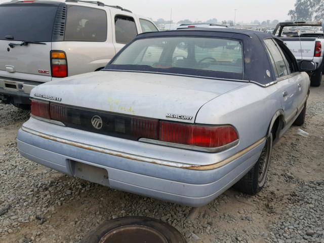 2MELM75W1RX689017 - 1994 MERCURY GRAND MARQ BLUE photo 4