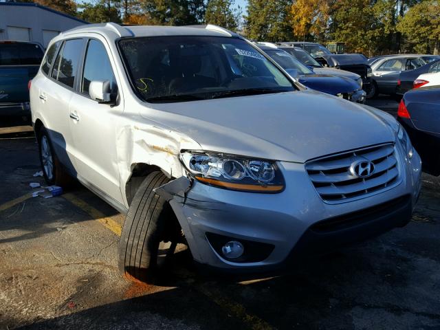 5XYZK4AG2BG001717 - 2011 HYUNDAI SANTA FE L SILVER photo 1