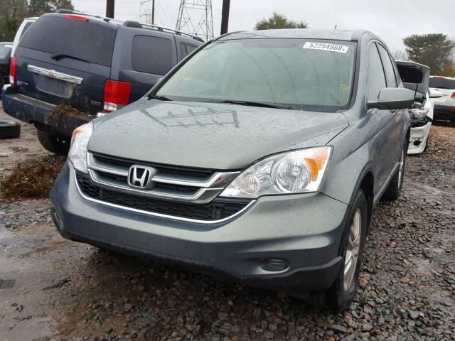 JHLRE3H71AC006775 - 2010 HONDA CR-V EXL BLUE photo 2