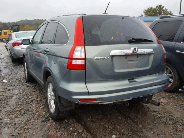 JHLRE3H71AC006775 - 2010 HONDA CR-V EXL BLUE photo 3