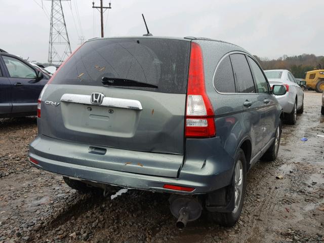 JHLRE3H71AC006775 - 2010 HONDA CR-V EXL BLUE photo 4