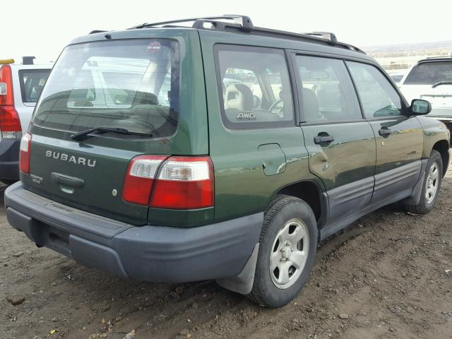 JF1SF63532H753288 - 2002 SUBARU FORESTER L GREEN photo 4