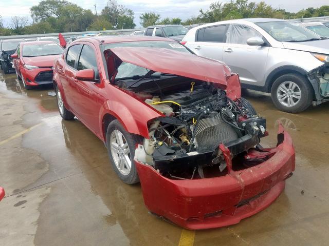 1B3CC1FB2AN222015 - 2010 DODGE AVENGER EX RED photo 1