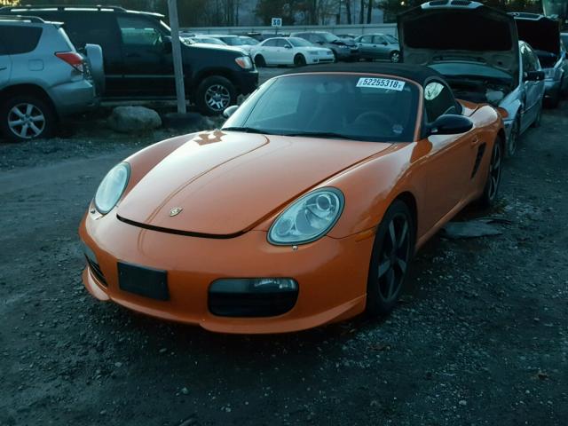 WP0CA29878U710192 - 2008 PORSCHE BOXSTER ORANGE photo 2