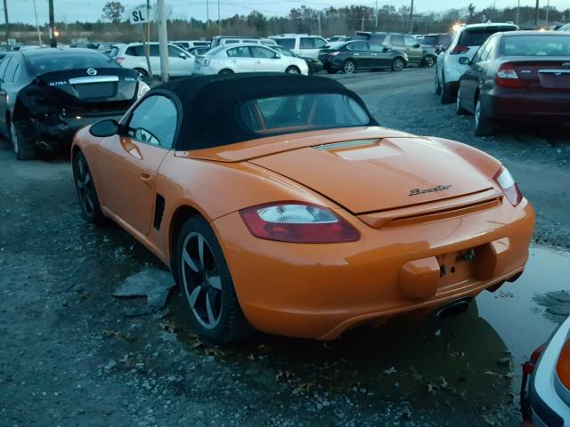 WP0CA29878U710192 - 2008 PORSCHE BOXSTER ORANGE photo 3