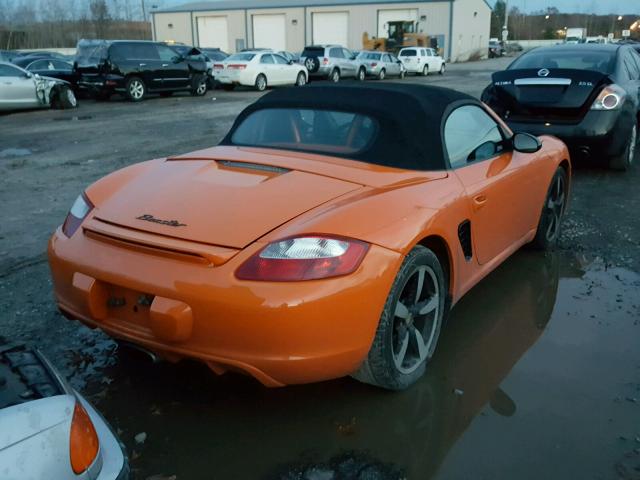 WP0CA29878U710192 - 2008 PORSCHE BOXSTER ORANGE photo 4