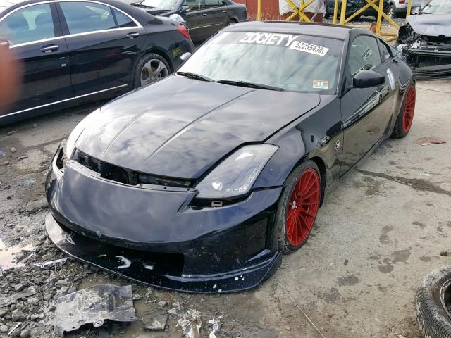 JN1AZ34E83T021587 - 2003 NISSAN 350Z COUPE BLACK photo 2