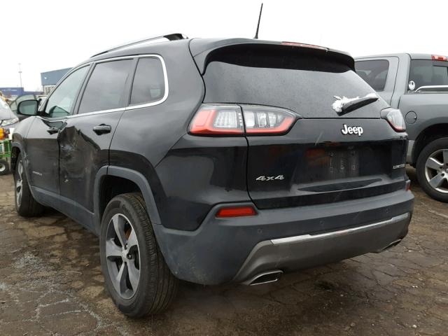 1C4PJMDX3KD136550 - 2019 JEEP CHEROKEE L BLACK photo 3