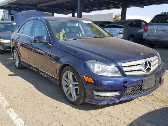 WDDGF4HB6CF847655 - 2012 MERCEDES-BENZ C 250 BLUE photo 1