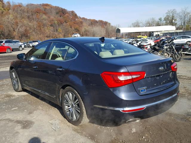 KNALN4D76F5186939 - 2015 KIA CADENZA PR BLUE photo 3