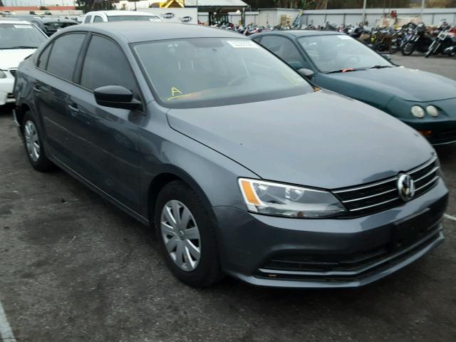 3VW2K7AJ7FM271207 - 2015 VOLKSWAGEN JETTA BASE GRAY photo 1
