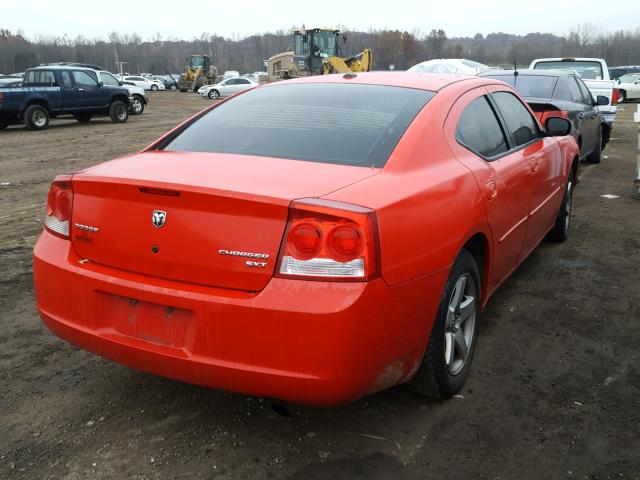 2B3CA3CV4AH122247 - 2010 DODGE CHARGER SX RED photo 4