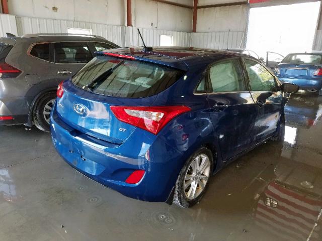 KMHD35LH2EU209467 - 2014 HYUNDAI ELANTRA GT BLUE photo 4