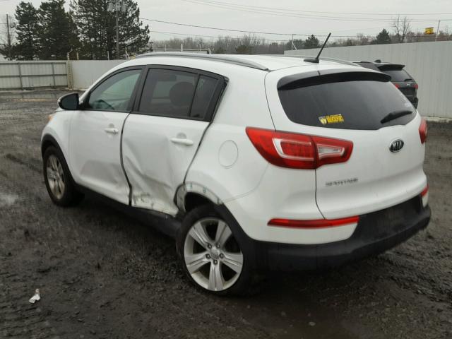 KNDPB3A21C7331577 - 2012 KIA SPORTAGE B WHITE photo 3