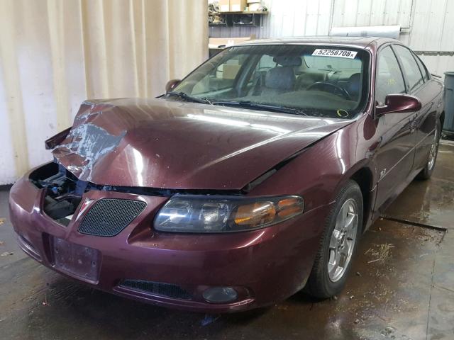 1G2HY52K75U163188 - 2005 PONTIAC BONNEVILLE MAROON photo 2