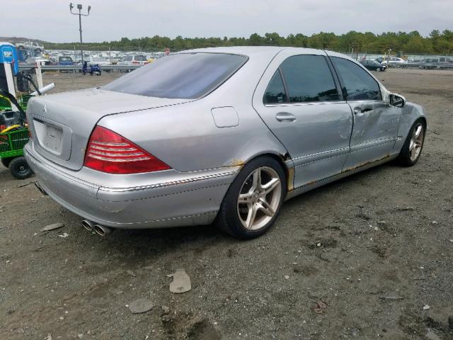 WDBNG75J41A183179 - 2001 MERCEDES-BENZ S 500 GRAY photo 4