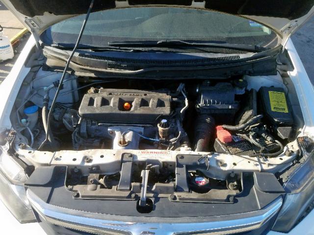 19XFB2F92CE308949 - 2012 HONDA CIVIC EXL WHITE photo 7