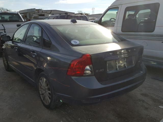 YV1MS390492446681 - 2009 VOLVO S40 2.4I GRAY photo 3