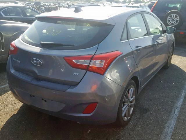 KMHD35LH7GU316260 - 2016 HYUNDAI ELANTRA GT GRAY photo 4