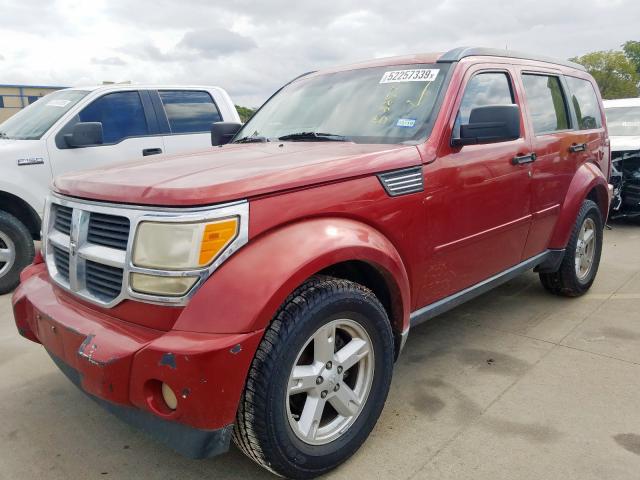 1D8GT58K08W163878 - 2008 DODGE NITRO SLT RED photo 2