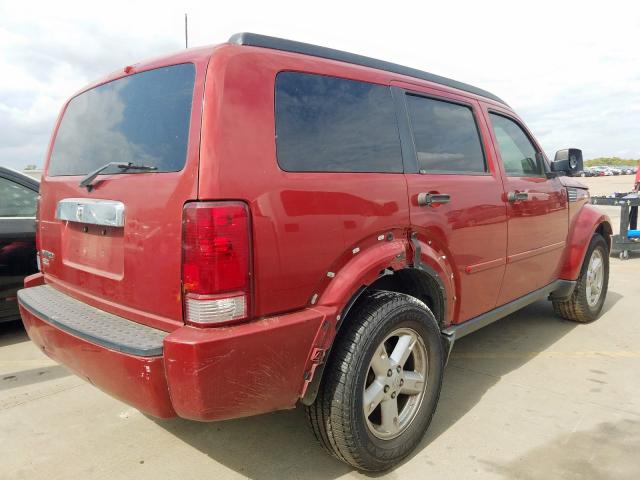 1D8GT58K08W163878 - 2008 DODGE NITRO SLT RED photo 4