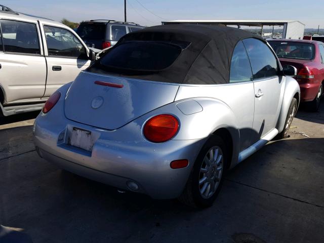 3VWBM31YX4M352067 - 2004 VOLKSWAGEN NEW BEETLE SILVER photo 4